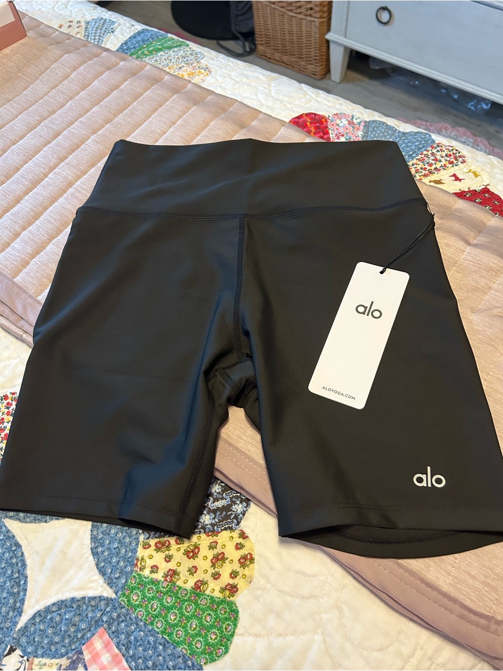 ALO Yoga Black High-Rise Bike Shorts-Price Is FIRM!